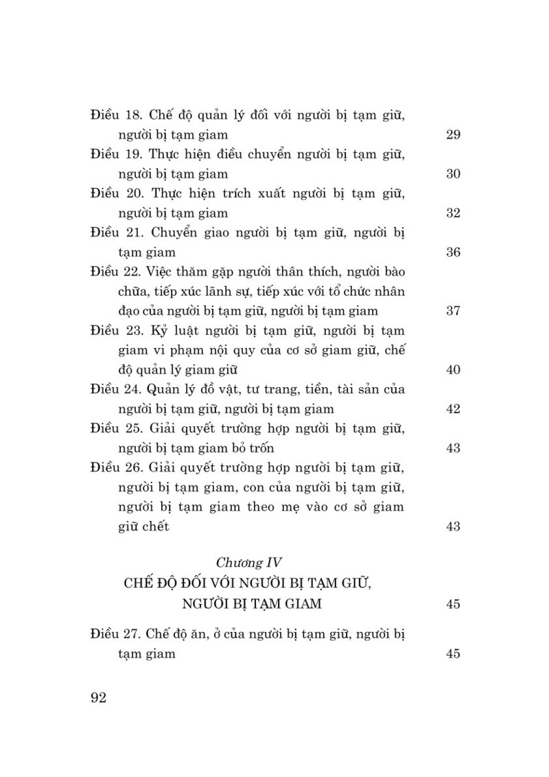 Luật Thi hành tạm giữ, tạm giam và cấm đi khỏi nơi cư trú năm 2025