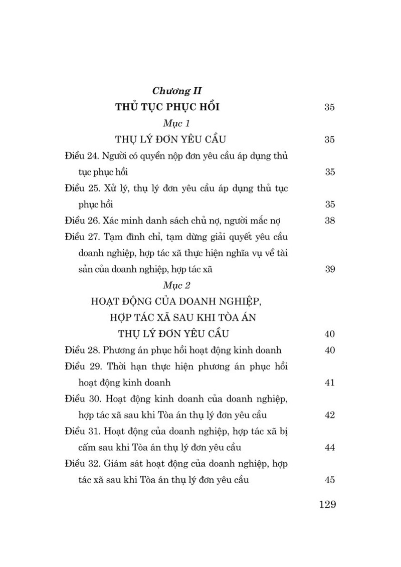 Luật Phục hồi, phá sản năm 2025