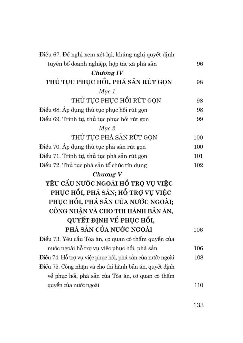 Luật Phục hồi, phá sản năm 2025