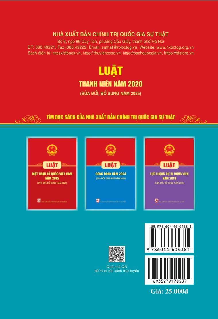 Luật Thanh niên năm 2020 (sửa đổi, bổ sung năm 2025)