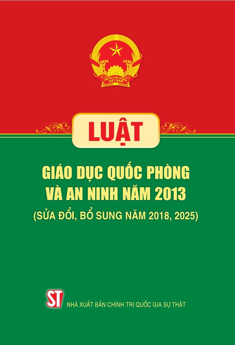 Luật Giáo dục quốc phòng và an ninh năm 2013 (sửa đổi, bổ sung năm...