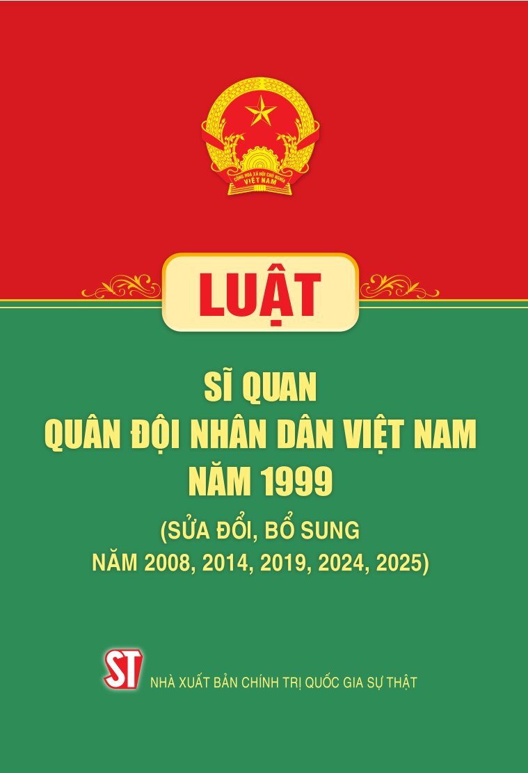 Luật Sĩ quan quân đội nhân dân Việt Nam năm 1999 (sửa  đổi, bổ...