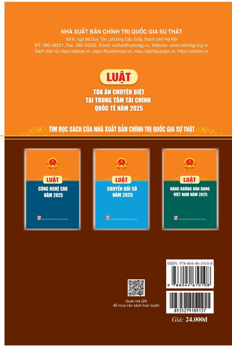 Luật Tòa án chuyên biệt tại Trung tâm tài chính quốc tế năm 2025