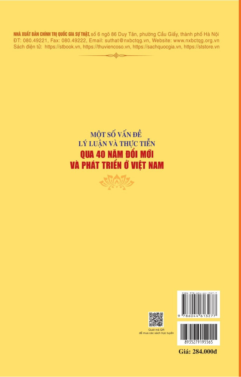 Một số vấn đề lý luận và thực tiễn qua 40 năm đổi mới và phát triển ở Việt Nam