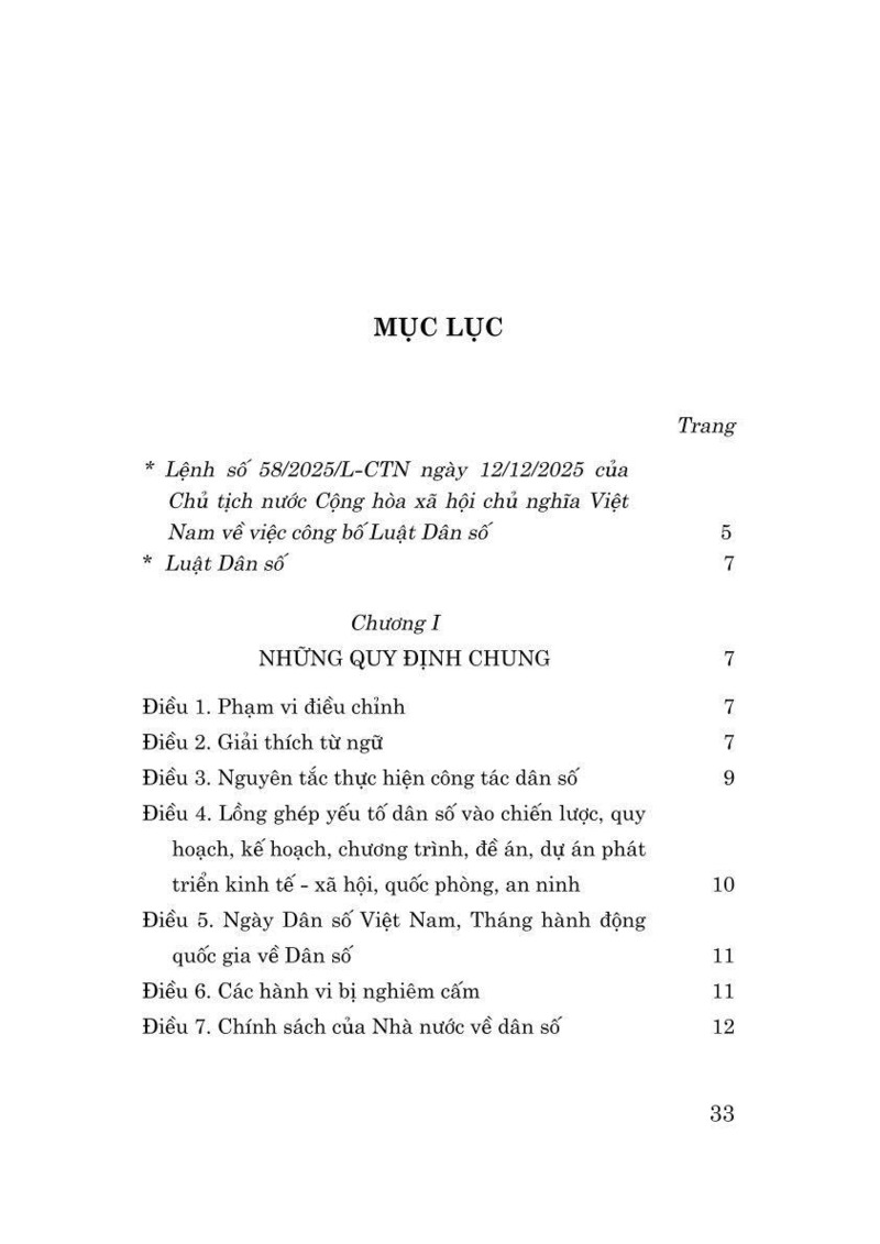 Luật Dân số 2025