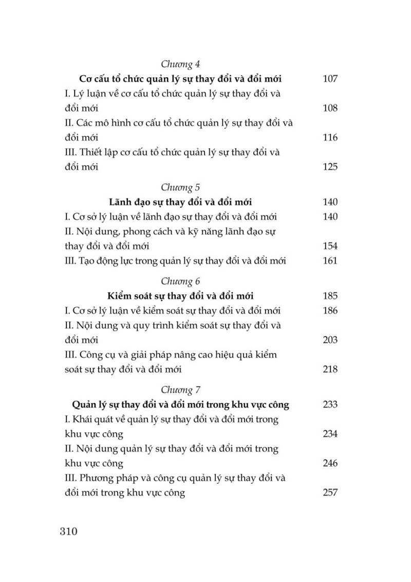 Giáo trình Quản lý sự thay đổi và đổi mới (Dùng cho chương trình đào tạo cử nhân kinh tế)