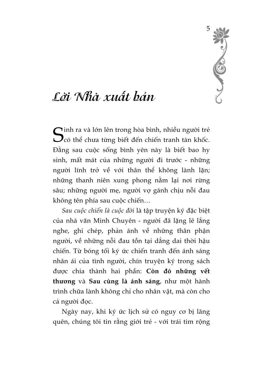 Sau cuộc chiến là cuộc đời