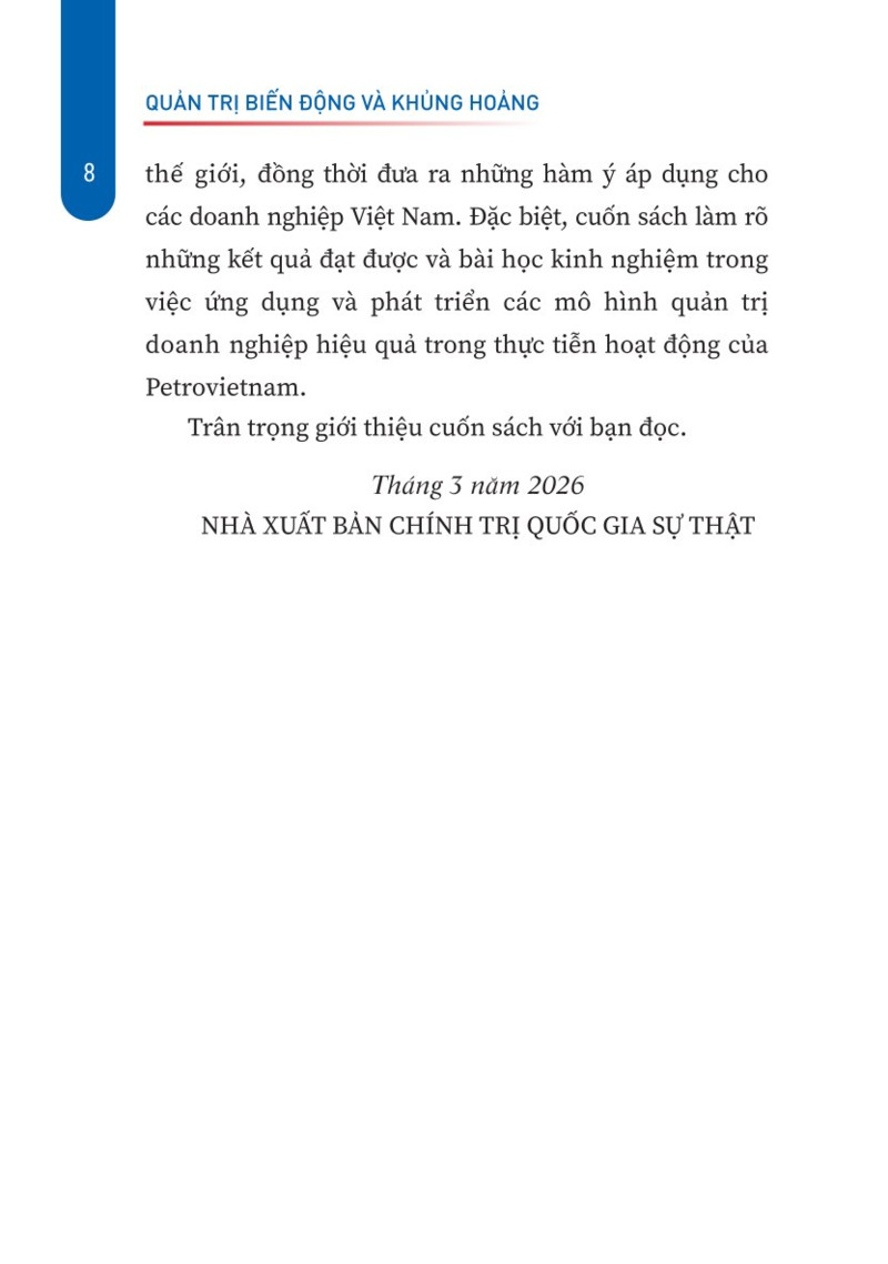 Quản trị biến động và khủng hoảng (Xuất bản lần thứ hai)