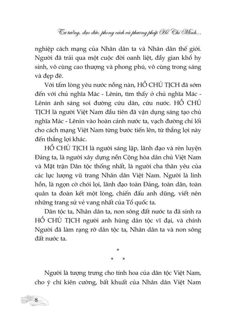 Tư tưởng, đạo đức, phong cách và phương pháp Hồ Chí Minh - Ngọn đuốc soi đường cho cách mạng Việt Nam