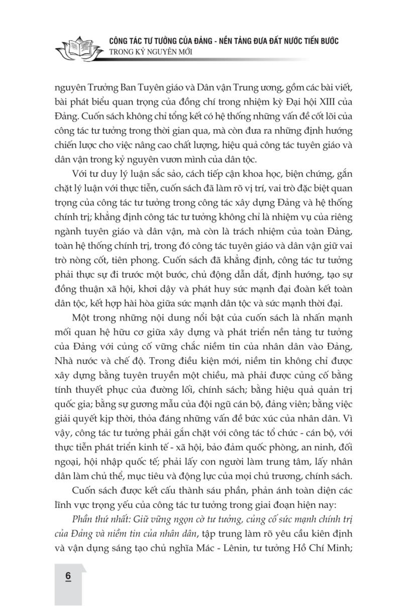 Công tác tư tưởng của Đảng, nền tảng đưa đất nước tiến bước trong kỷ nguyên mới