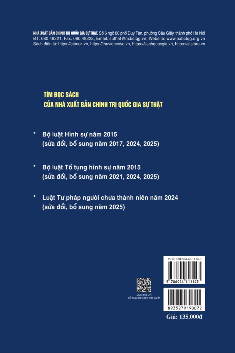 Bình luận những điểm mới của Bộ luật Hình sự năm 2015, sửa đổi, bổ sung năm 2017, 2024, 2025