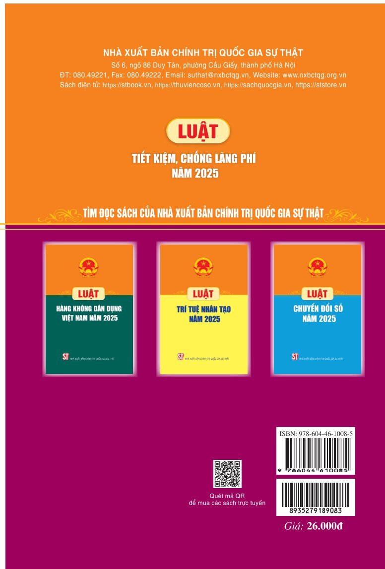 Luật Tiết kiệm, chống lãng phí năm 2025