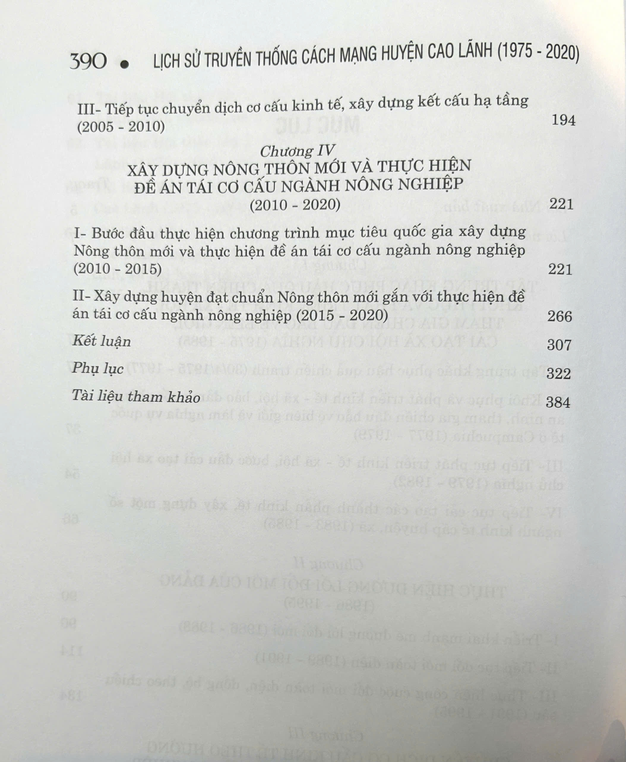Lịch sử truyền thống cách mạng huyện Cao Lãnh (1975-2020)