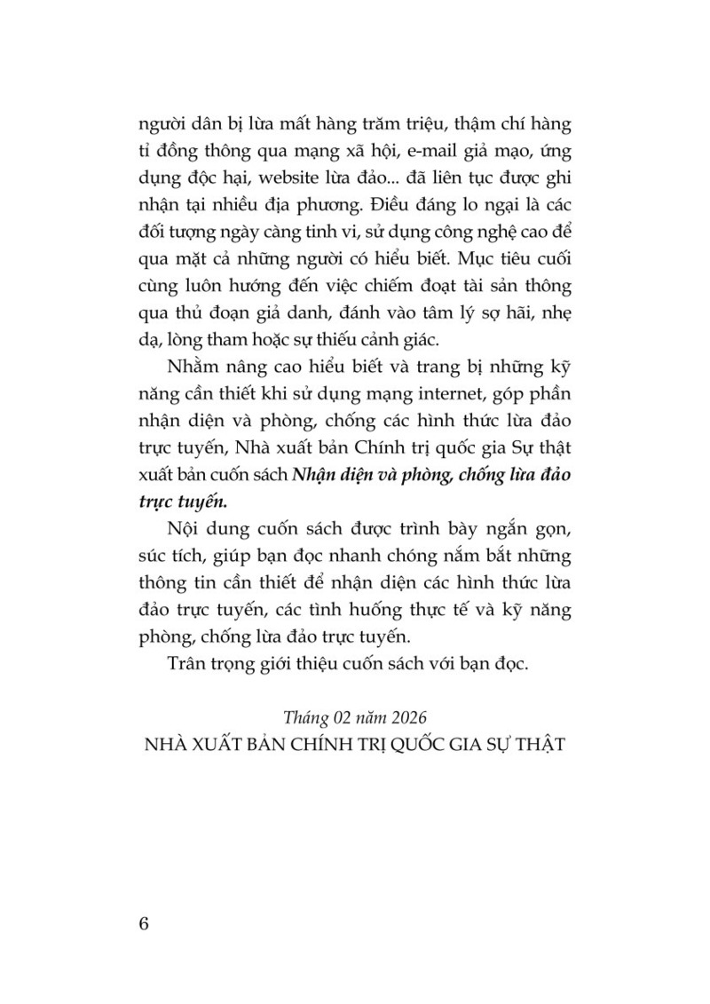 Nhận diện và phòng, chống lừa đảo trực tuyến 