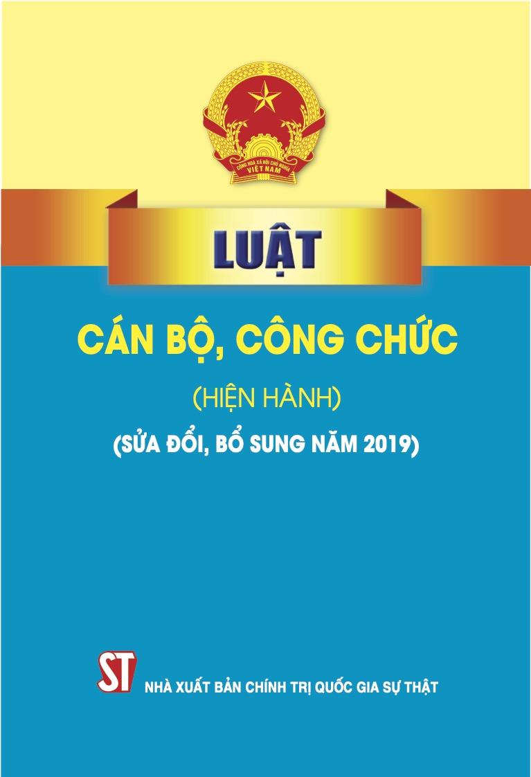Luật Cán bộ, công chức năm 2008 (sửa đổi, bổ sung năm 2019)