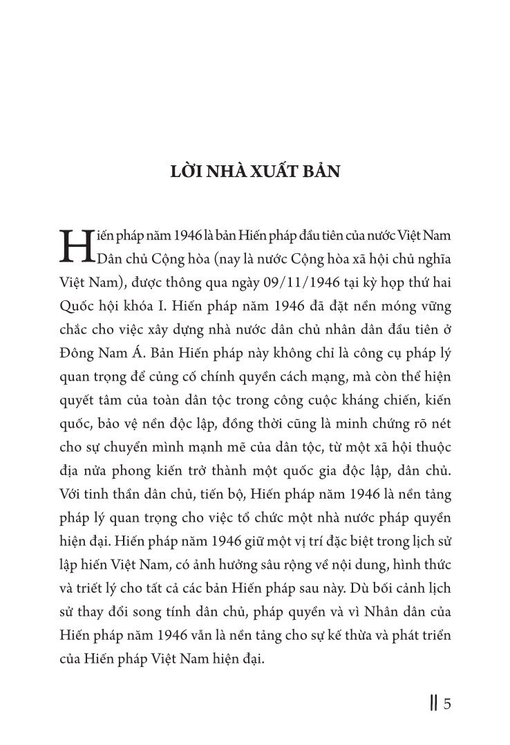 Hiến pháp năm 1946: Nền móng của một quốc gia độc lập