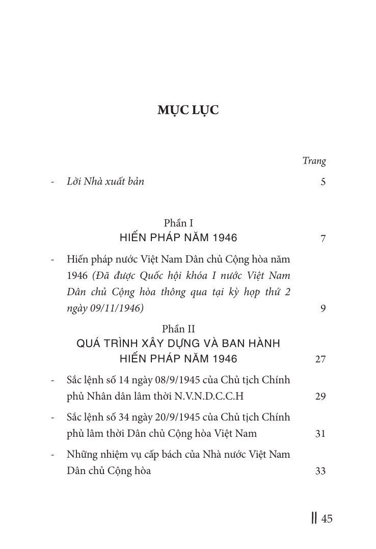 Hiến pháp năm 1946: Nền móng của một quốc gia độc lập