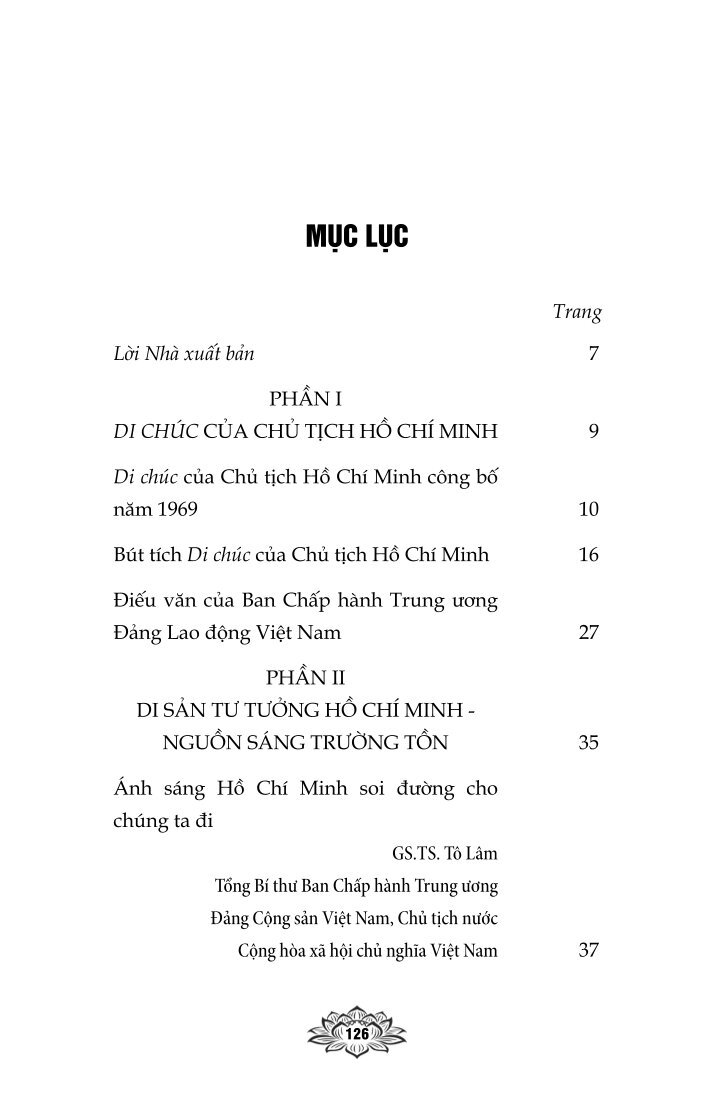 Di chúc của Chủ tịch Hồ Chí Minh mãi soi sáng con đường cách mạng Việt Nam