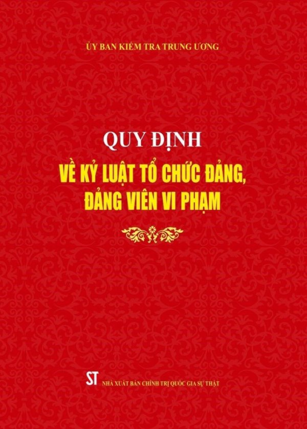 Quy định về kỷ luật tổ chức đảng, đảng viên vi phạm