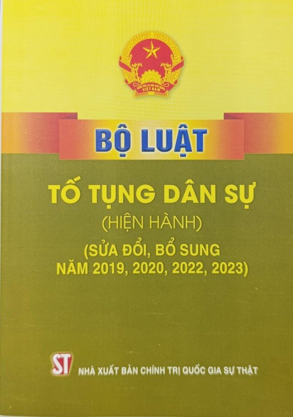 Bộ luật Tố tụng dân sự (hiện hành) (sửa đổi, bổ sung năm 2019, 2020, 2022, 2023)