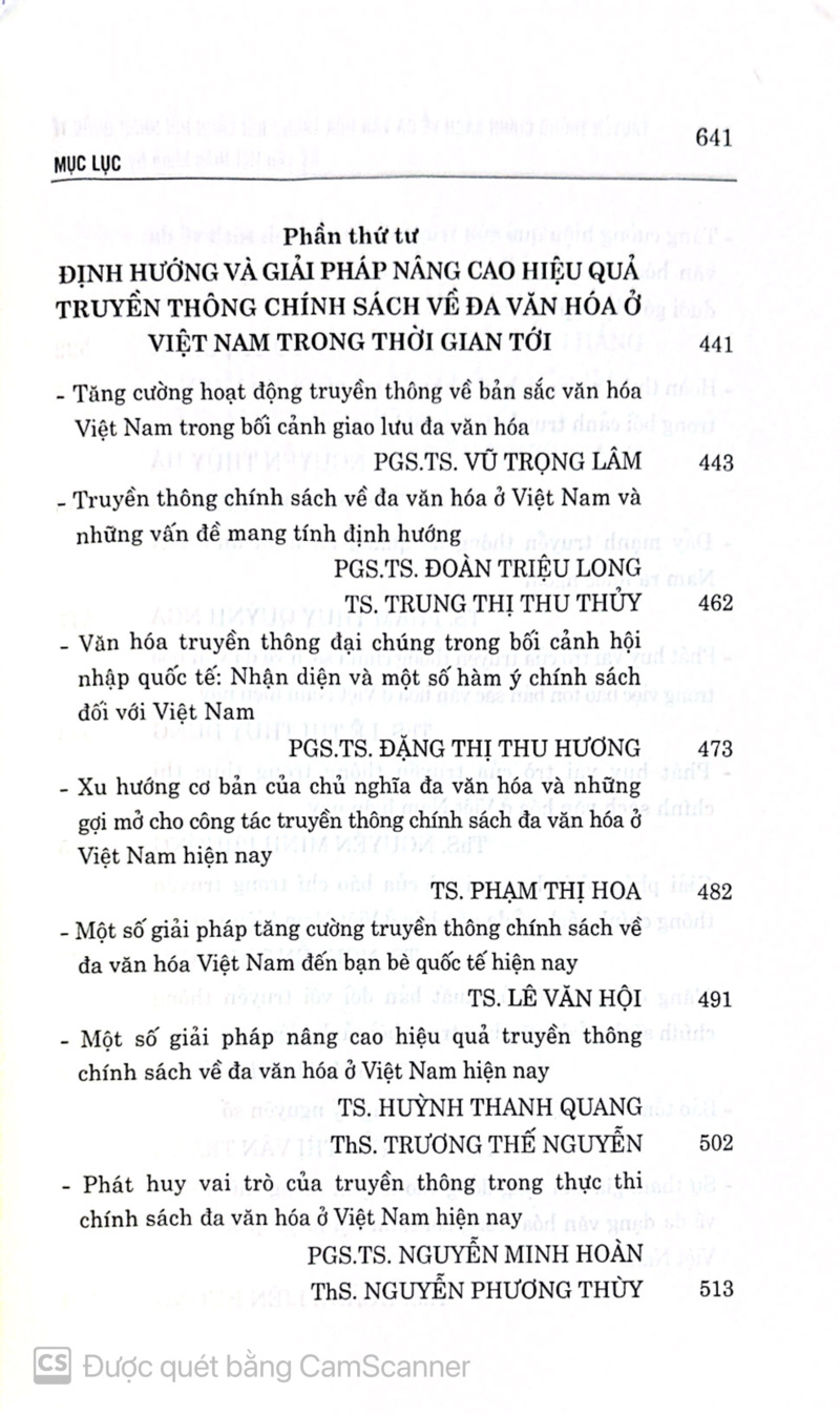 Truyền thông chính sách về đa văn hóa trong bối cảnh hội nhập quốc tế (Kỷ yếu Hội thảo khoa học quốc tế)