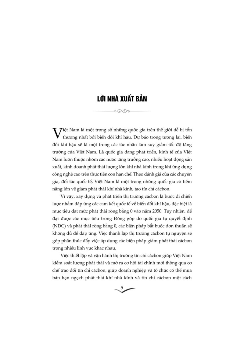 Kiến tạo phát triển thị trường cácbon: Kinh nghiệm quốc tế và lộ trình cho Việt Nam (Sách chuyên khảo)