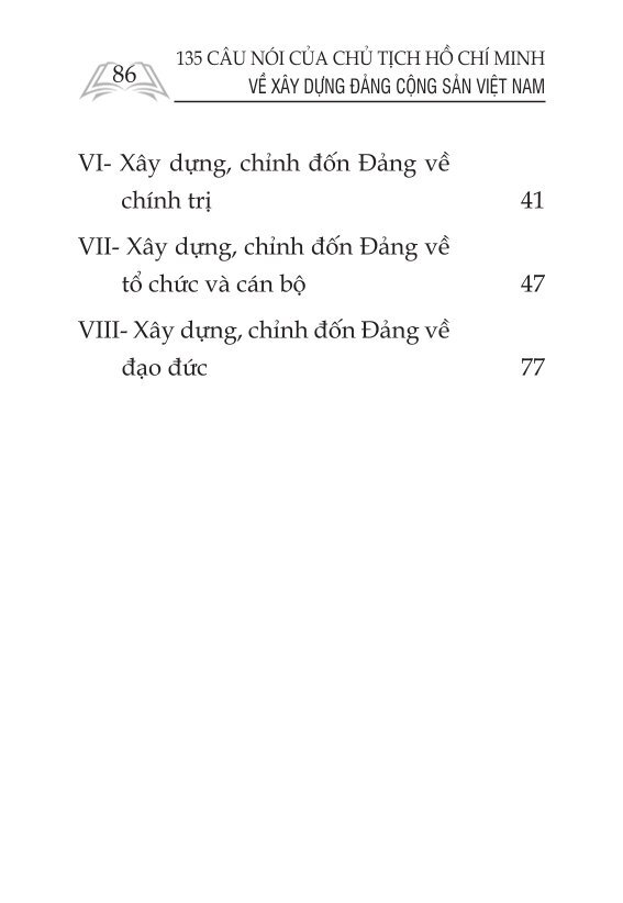 135 câu nói của Chủ tịch Hồ Chí Minh về xây dựng Đảng Cộng sản Việt Nam (Xuất bản lần thứ ba, có bổ sung)