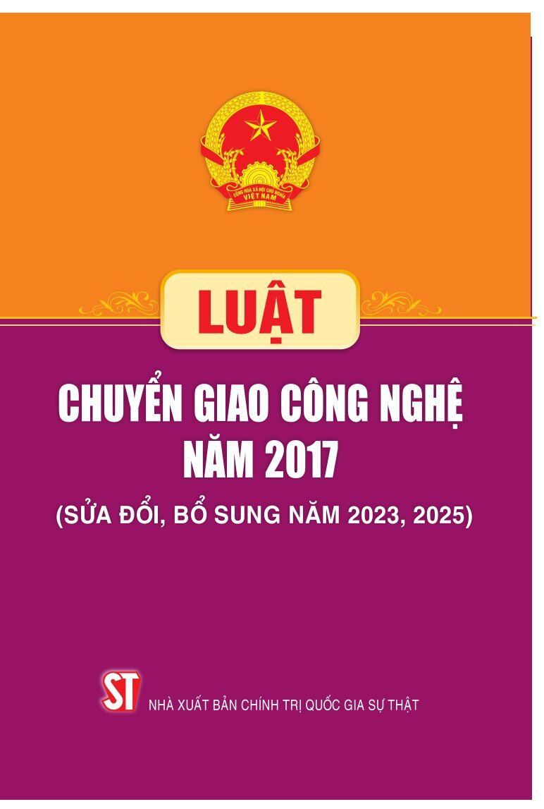 Luật Chuyển giao công nghệ năm 2017 (Sửa đổi, bổ sung năm 2023, 2025)