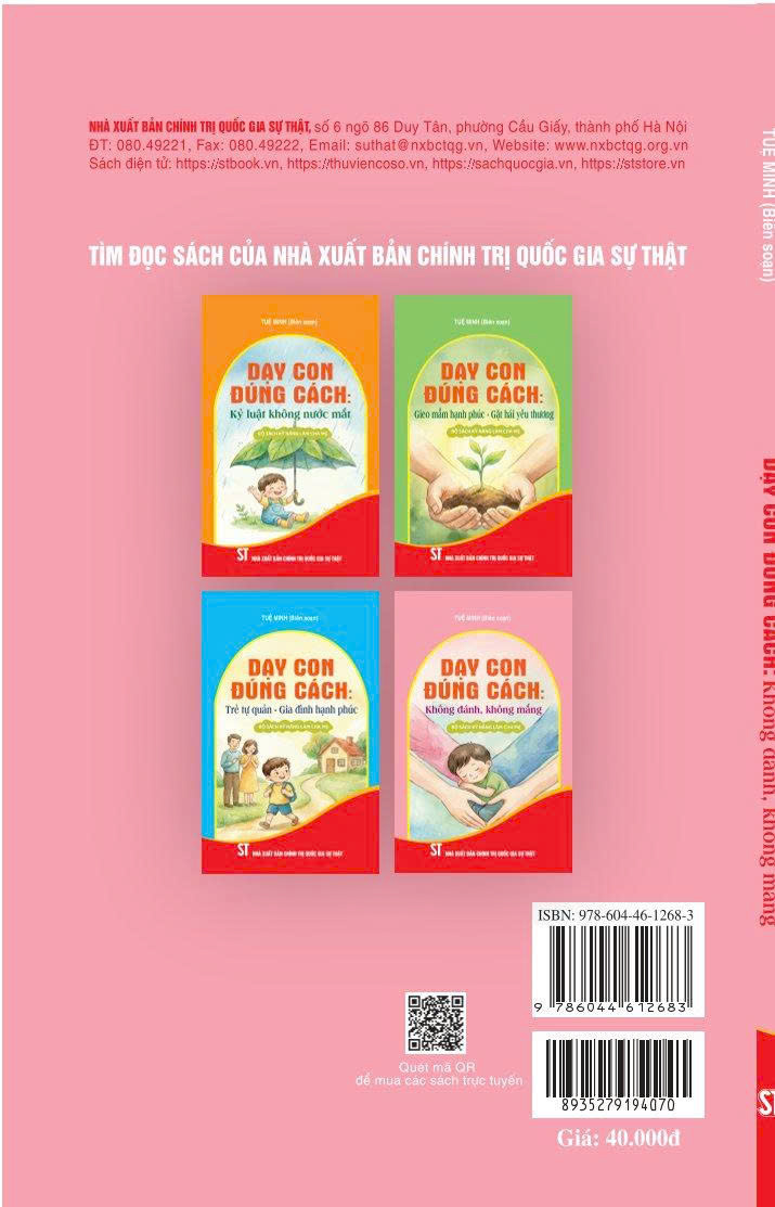 Dạy con đúng cách: Không đánh, không mắng