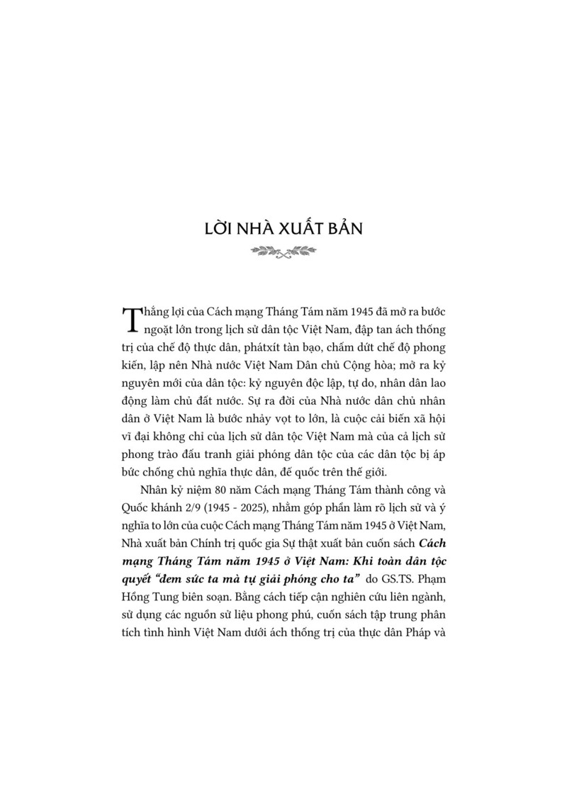Cách mạng Tháng Tám năm 1945 ở Việt Nam: Khi toàn dân tộc quyết 