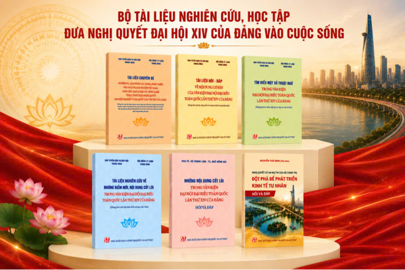 Bộ Tài liệu nghiên cứu, học tập đưa Nghị quyết Đại hội XIV của Đảng vào cuộc sống