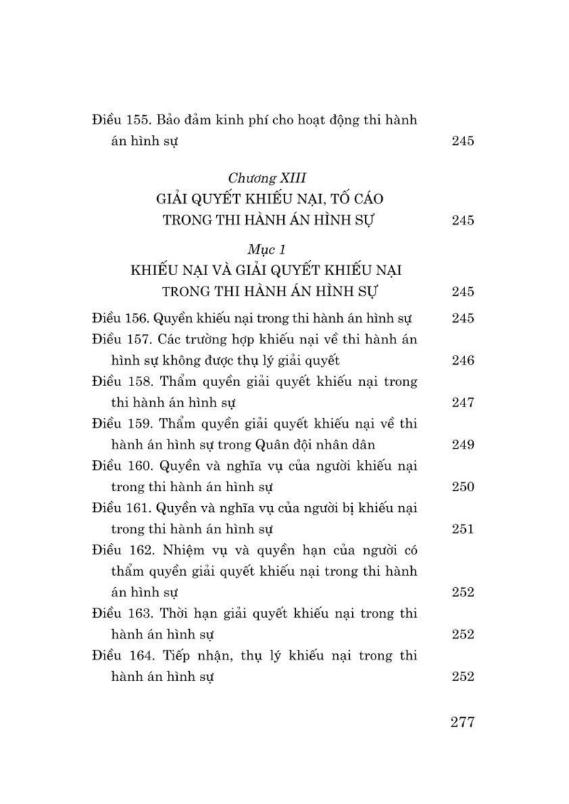 Luật Thi hành án hình sự năm 2025