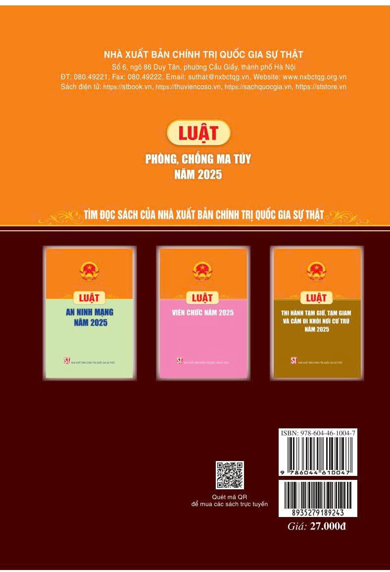 Luật Phòng, chống ma túy năm 2025