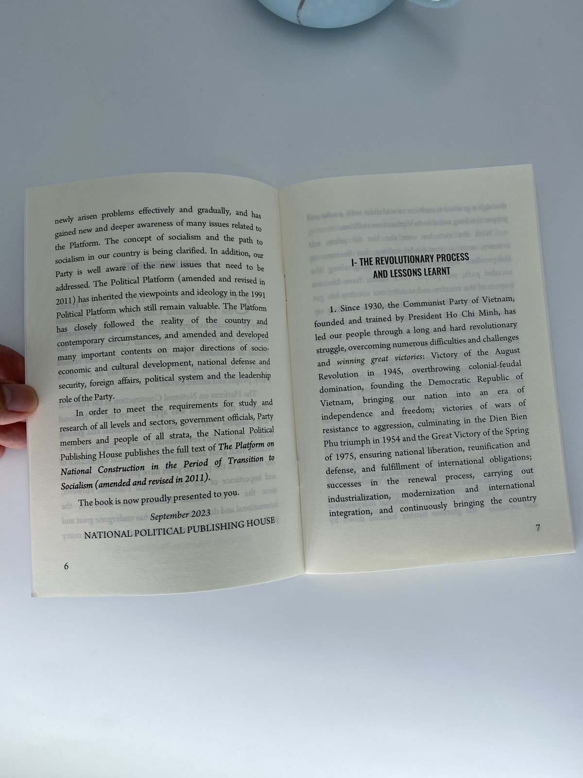 The Platform on National Construction in the Period of Transition to Socialism (Amended and Revised in 2011)