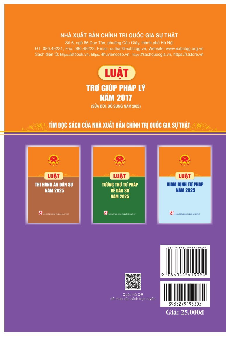 Luật Trợ giúp pháp lý năm 2017 (Sửa đổi, bổ sung năm 2026)