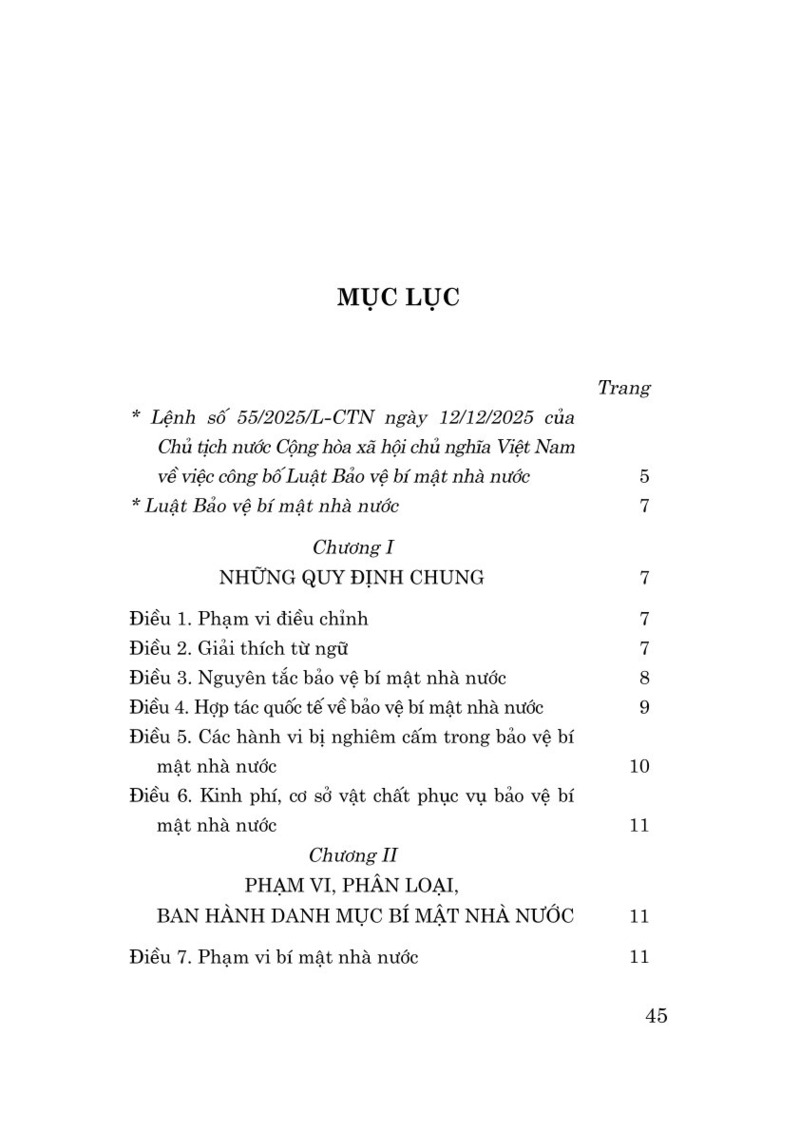 Luật Bảo vệ bí mật nhà nước năm 2025