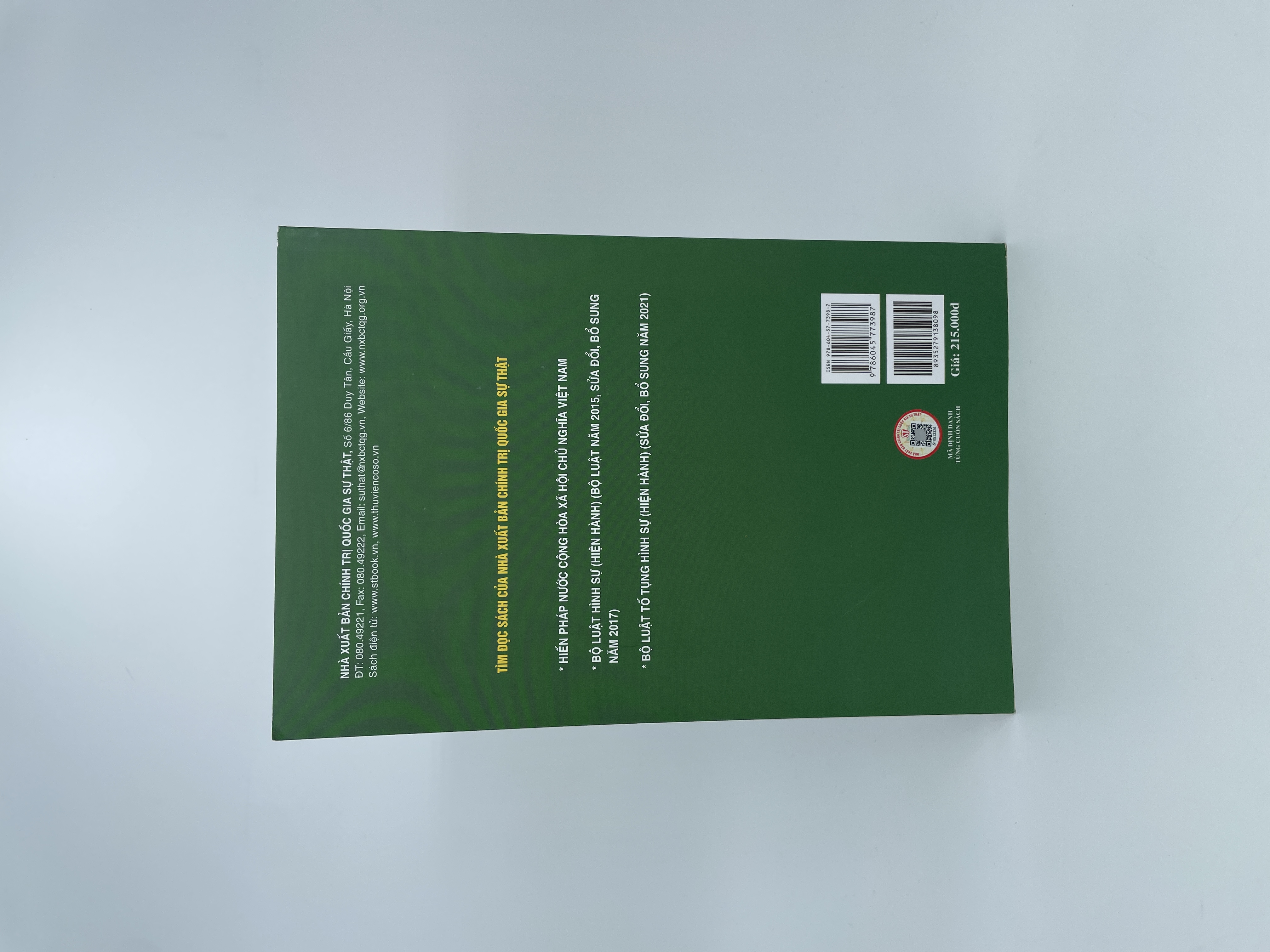 Hình phạt tiền trong pháp luật hình sự Việt Nam và thực tiễn áp dụng (Sách chuyên khảo)