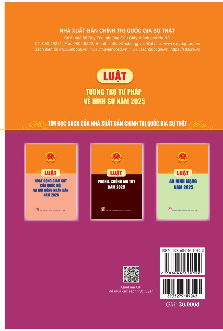 Luật Tương trợ tư pháp về hình sự năm 2025