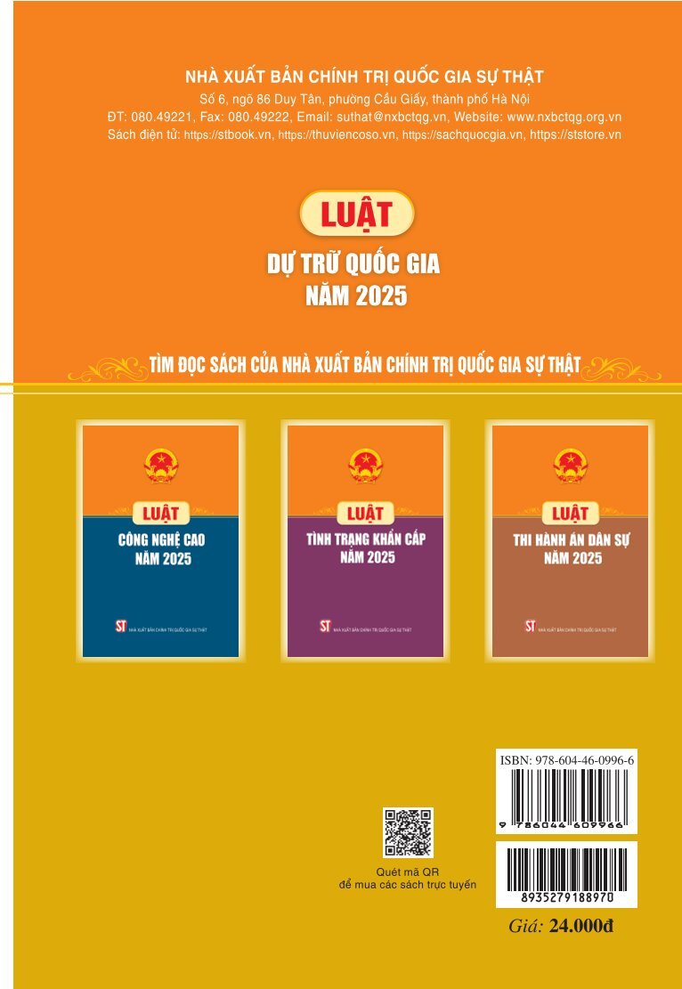 Luật Dự trữ quốc gia năm 2025