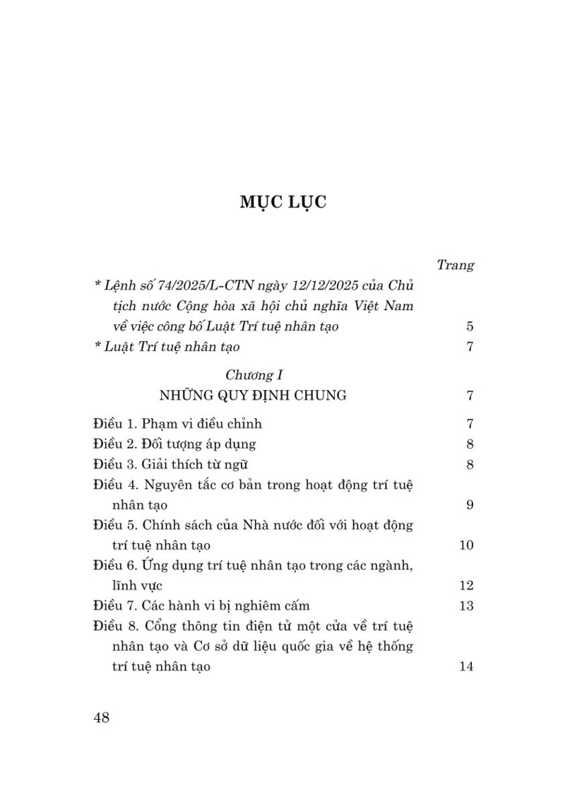 Luật Trí tuệ nhân tạo năm 2025