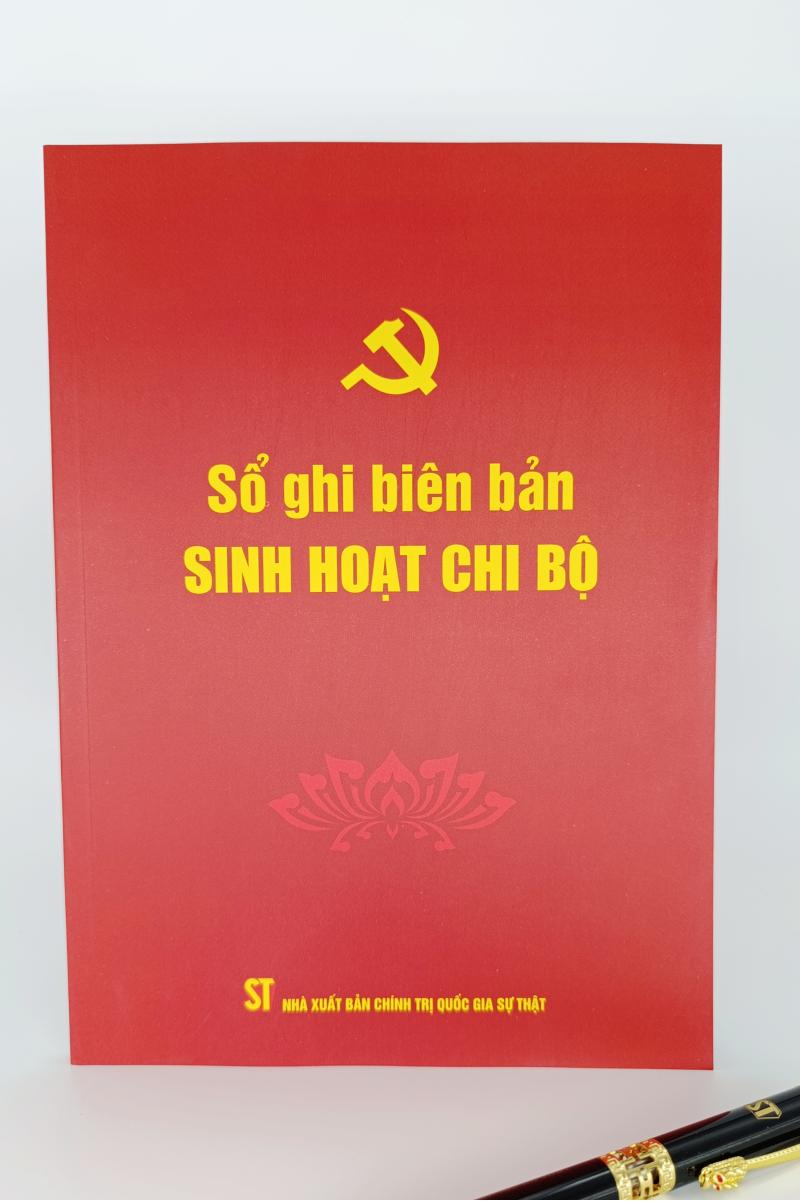 Sổ ghi biên bản sinh hoạt chi bộ