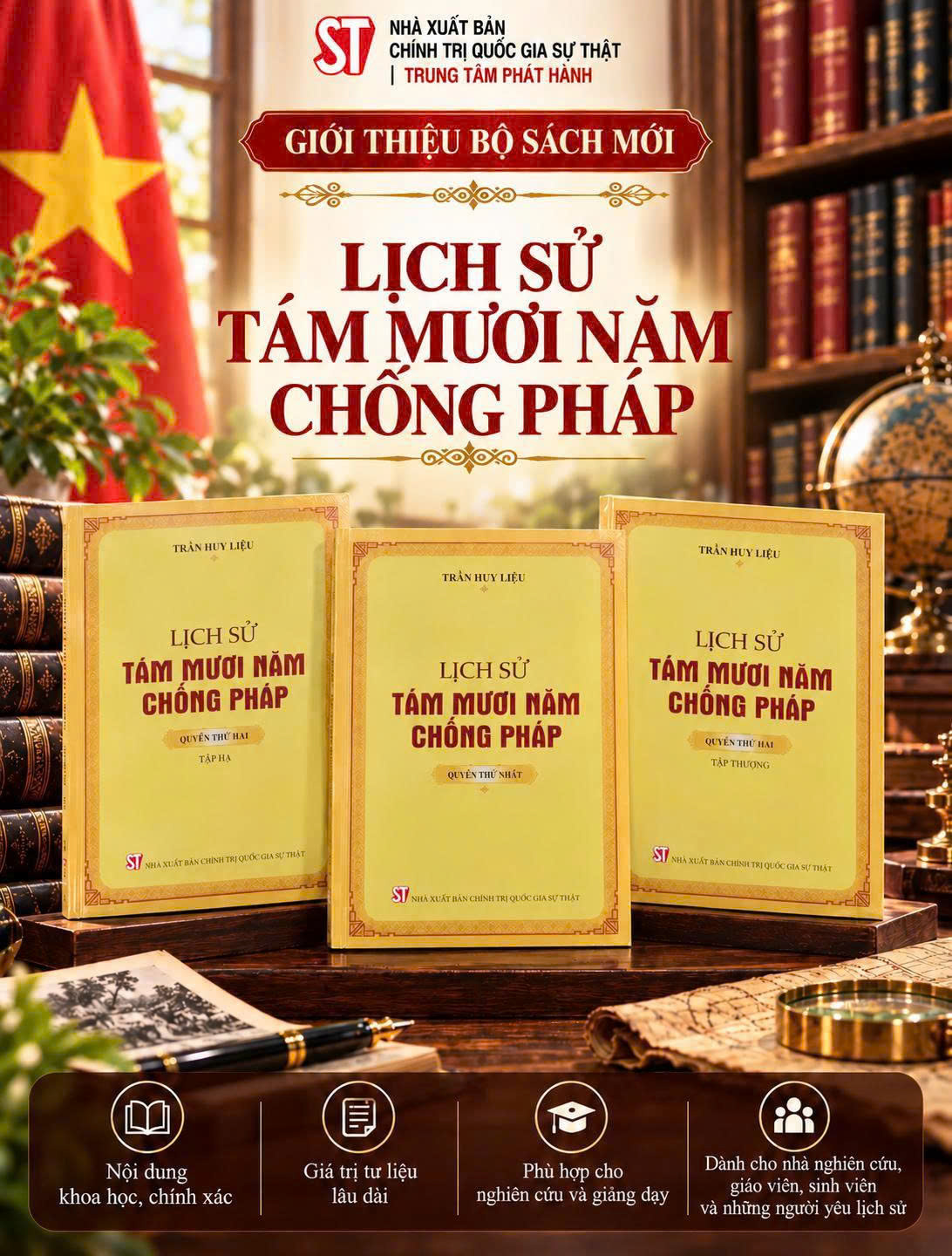 Lịch sử tám mươi năm chống Pháp ( Bộ 3 quyển)